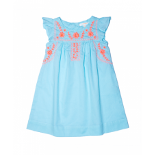 Marnie embroidered Dress - Soft blue